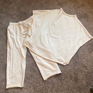 Heather gray/cream Lounge Set